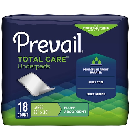 Prevail Disposable Underpads Fluff 23X36", PK 72 PV-418